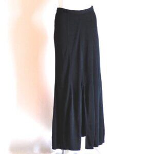 Ronit Zilkha Slinky Black Maxi Skirt With Front Slit - England